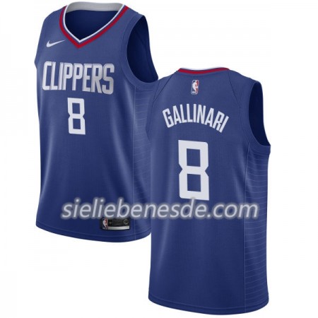 Herren NBA LA Clippers Trikot Danilo Gallinari 8 Nike 2017-18 Blau Swingman